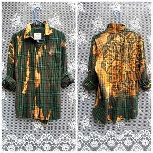 Bleach Distressed Flannel